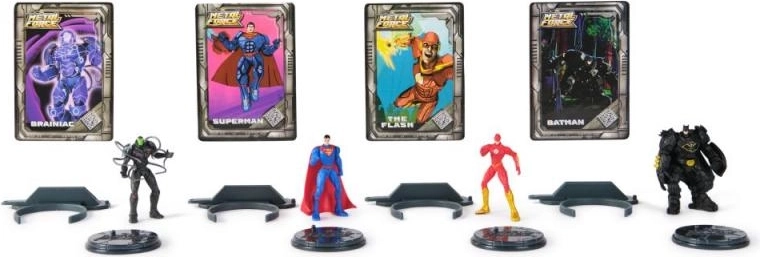 DC METAL FORCE Figure Set: Brainiac vs. Batman, Superman and The Flash (5 cm)