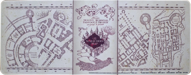 Desk Pad HARRY POTTER – Marauder’s Map 40 × 80 cm