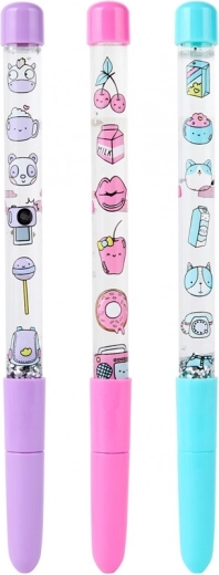 Ballpoint pen with water glitter for kids