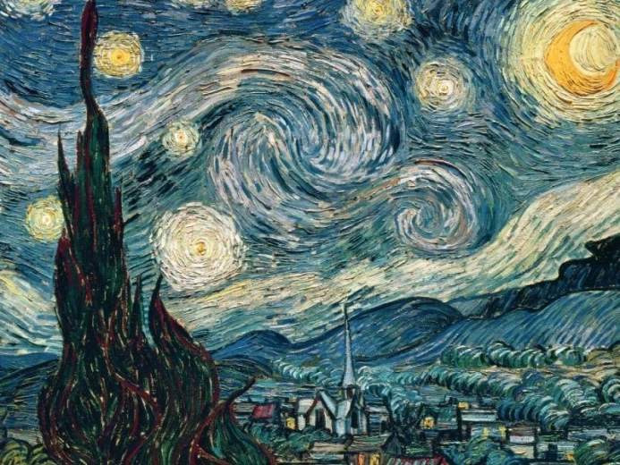 Пъзел Vincent van Gogh: Звездна нощ