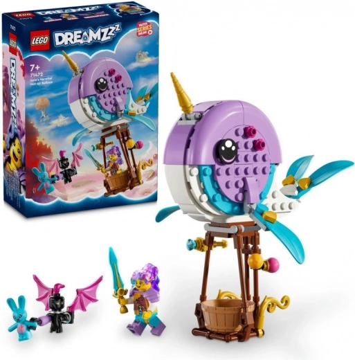 LEGO® DREAMZzz™ 71472 Горещовъздушният балон на Изи във формата на нарвал