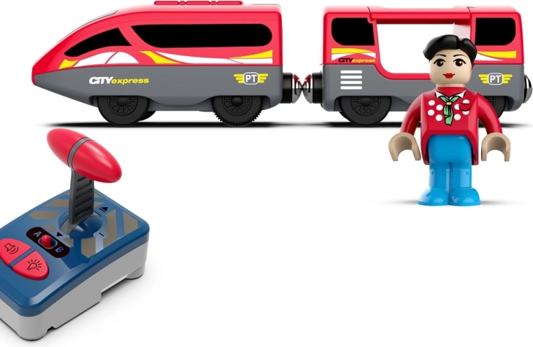 2Kids Toys electric train set with controller and figurine