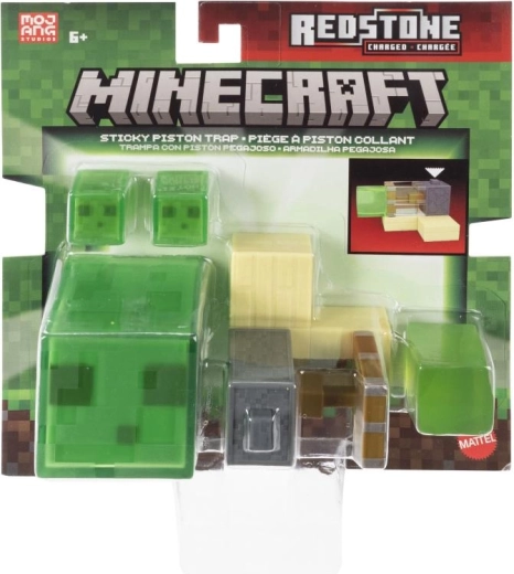 Redstone екшън със sticky piston