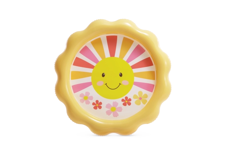 Cheerful sun design kids love