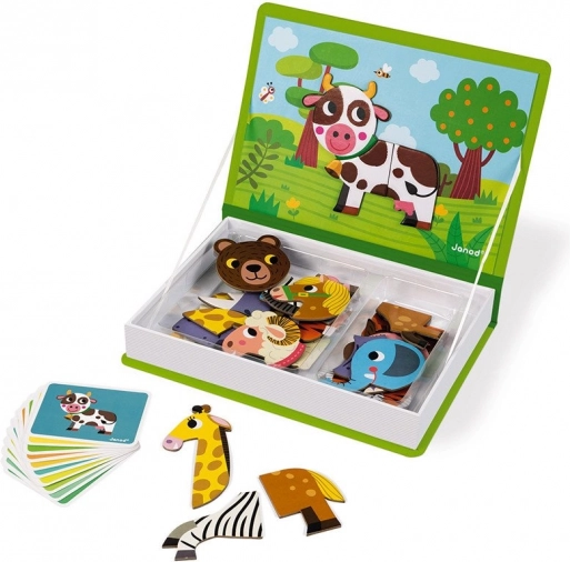Janod Magnetibook Животни – магнитна книга за деца