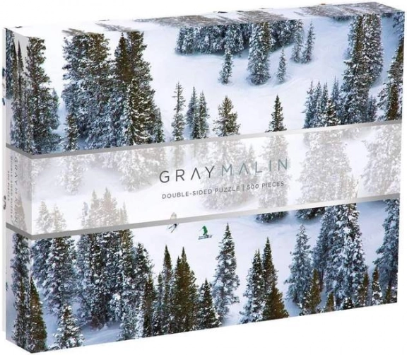 Double-Sided Puzzle SNÍH GRAY MALIN 500 Pieces