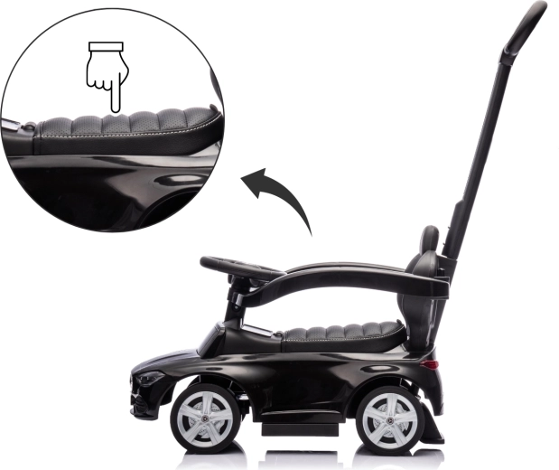 Comfortable eco-leather seat with backrest