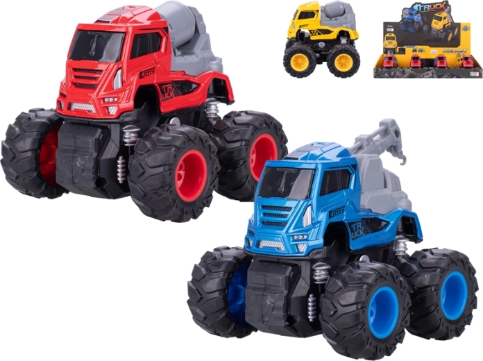 Metal toy truck 9 cm with pull-back