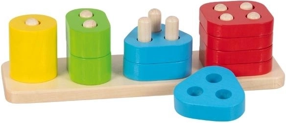 Goki моторна дървена игра – цветове и форми