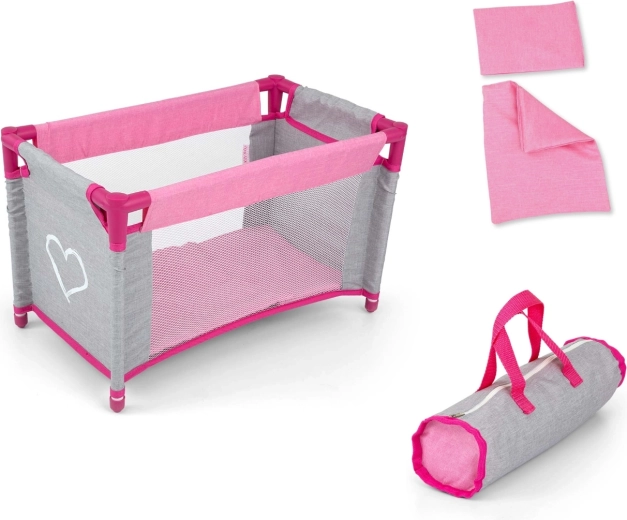 Includes mini bedding for realistic play
