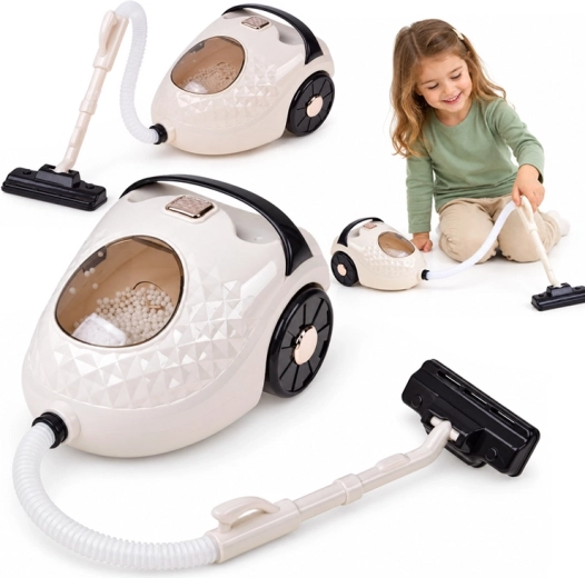 Children's vacuum cleaner with sound and moving balls