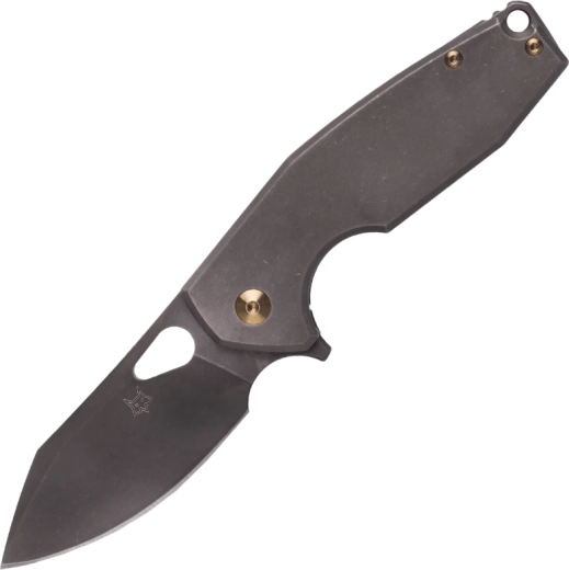 FOX Yaru Pocket Knife 7 cm, titanium, bronze, Stonewash PVD