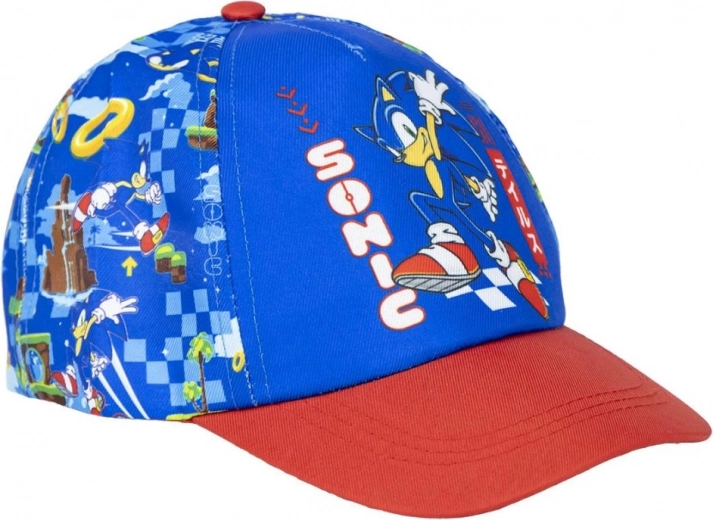 Шапка с козирка Sonic (червено-синя), Cerda - 1 брой