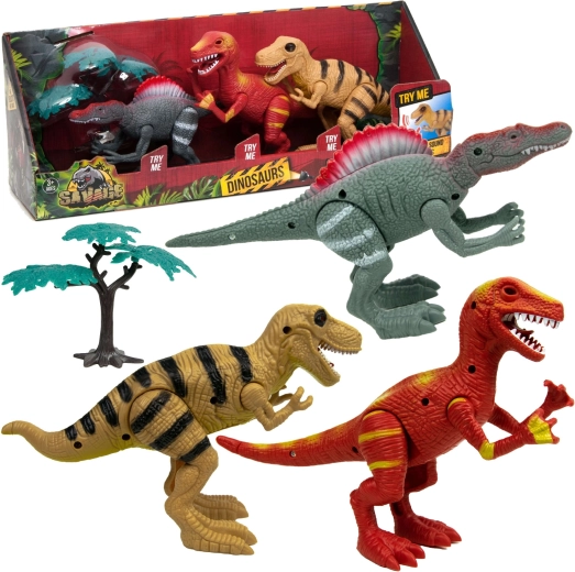 Boley Set of Moving Dinosaurs with Light and Sound