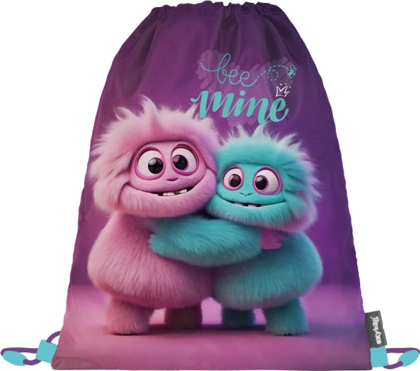 Gym bag with a playful design