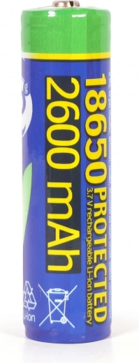 Li-ion 18650 battery 3.7 V 2600 mAh with protection