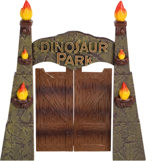 Iconic Dinosaur Park entrance gate
