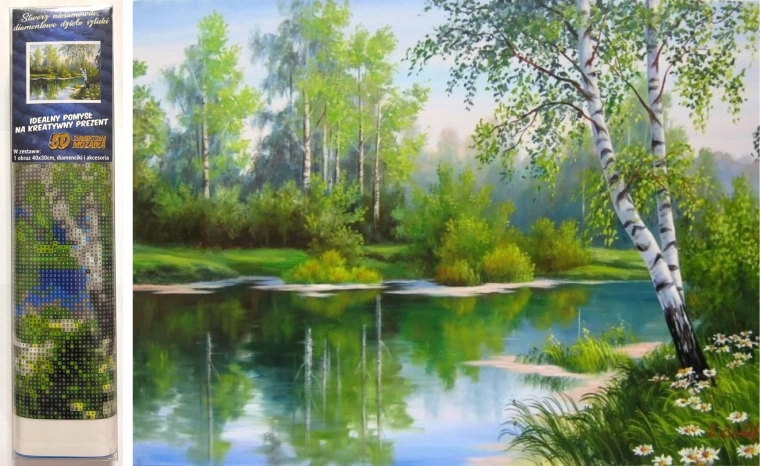 Diamond Painting Spring Landscape 30x40 cm