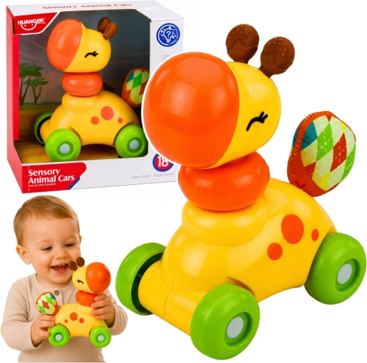 Sensory giraffe car for toddlers