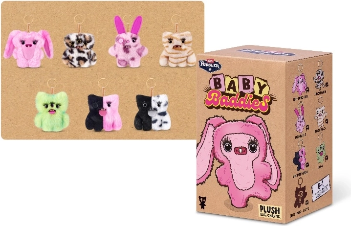 ZURU Fuggler Baby Baddies collectible keychain in a box - 1 piece