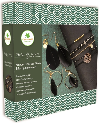 Jewelry Making – Costume Jewelry with Black Feathers