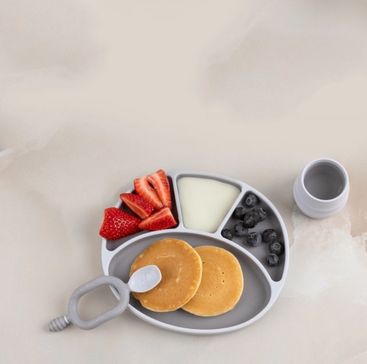 Stable suction cup for calmer mealtimes