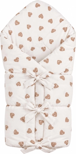 Tie swaddle blanket New Baby Hearts