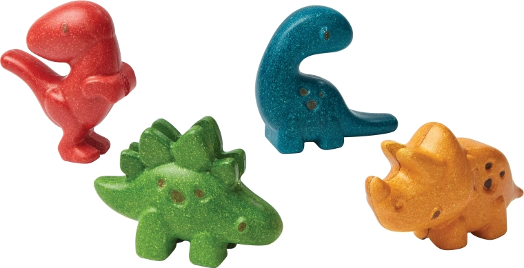 Комплект дървени динозаври Plan Toys