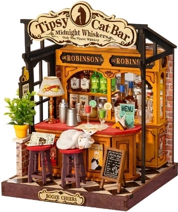 RoboTime Rolife DIY миниатюра на къщичка Tipsy Cat Bar
