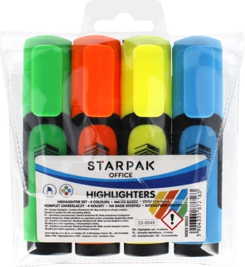 Комплект текстмаркери STARPak в 4 цвята