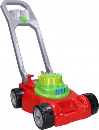 Kids' lawn mower with clicking effect and rotating spiral