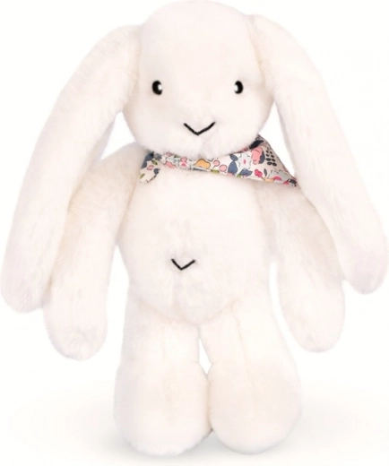 Doudou плюшен бял заек с кърпичка 35 см