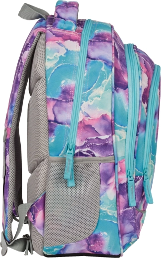 Comfortable three-compartment backpack with smart organization