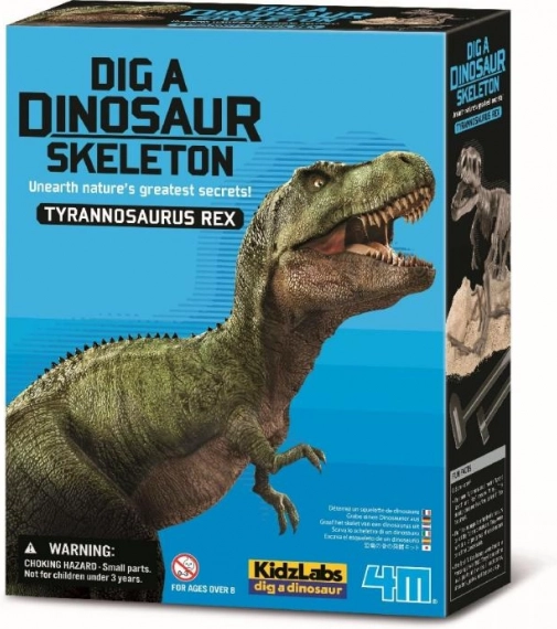Разкопки на динозавърски скелет T-Rex – образователен комплект