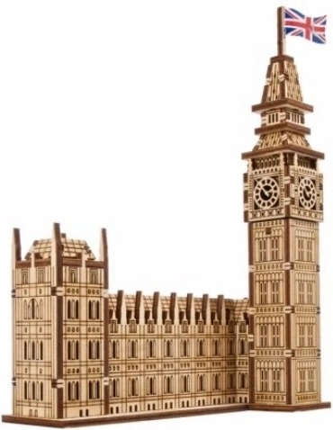 Ugears 3D Wooden Mechanical Puzzle Big Ben
