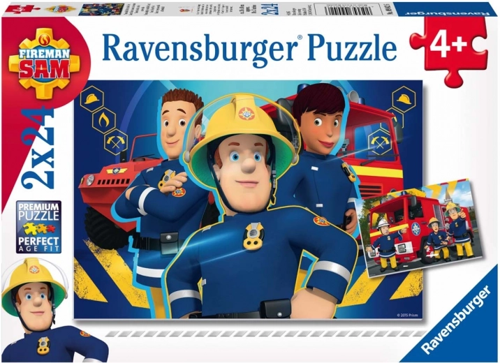Ravensburger puzzle Fireman Sam 2×24 pieces