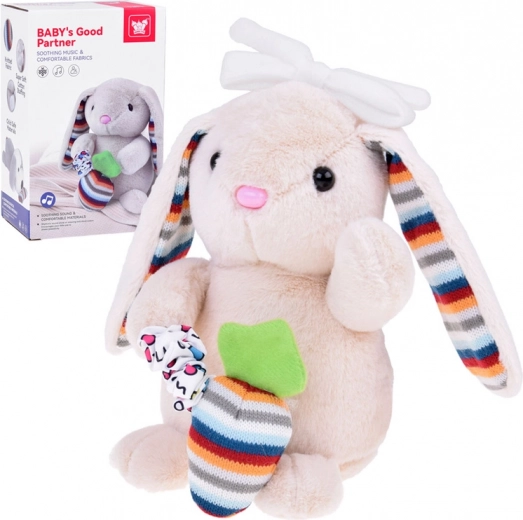 Plush Bunny with Music Box and Crib Attachment