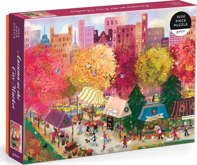 Puzzle Autumn at the City Market 1000 pieces Galison