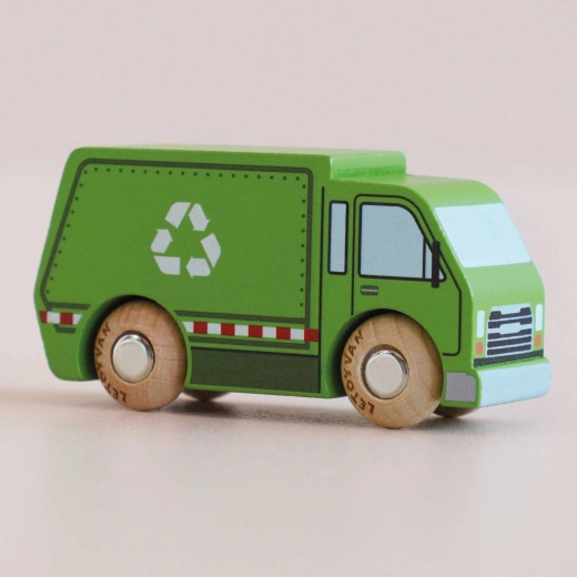Le Toy Van дървен рециклиращ камион Руди