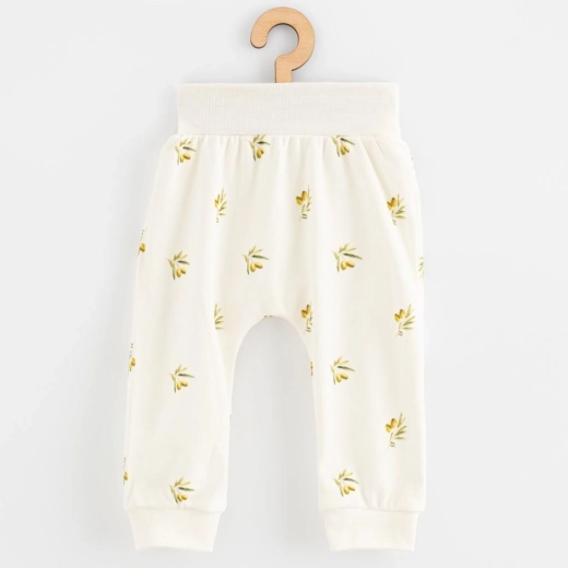 Infant pants from organic cotton New Baby Olives, size 62 (3–6 months)