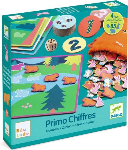 Djeco комплект от 4 игри за броене 123 chiffres