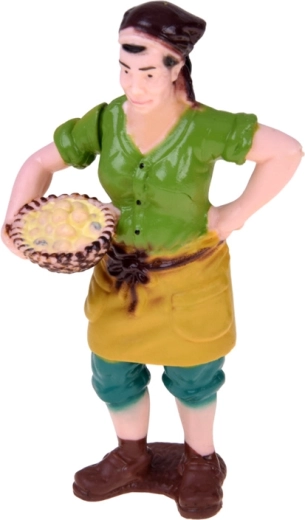 Farmhouse woman with a basket of eggs