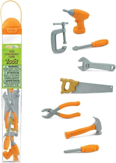 Safari Ltd. Toobs tube with tools for little DIYers