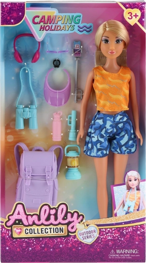Anlily Doll on a Trip with Accessories 30 cm