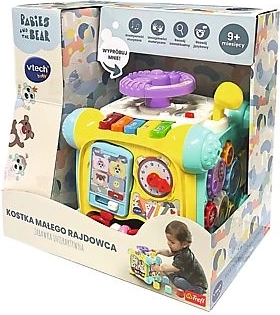 VTech кубчето на малкия състезател – интерактивно кубче с количка BOBASKI I MIŚ