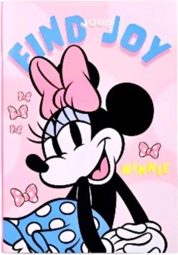Sewn Disney Minnie notebook B5, 40 sheets