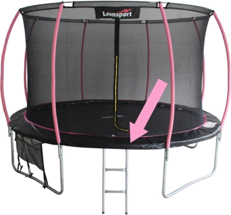 Protective spring cover for SPORT MAX 6 ft trampoline black‑pink