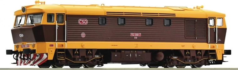 Дизелова локомотива Roco ČSD/ČD Bardotka 752 068-7 H0