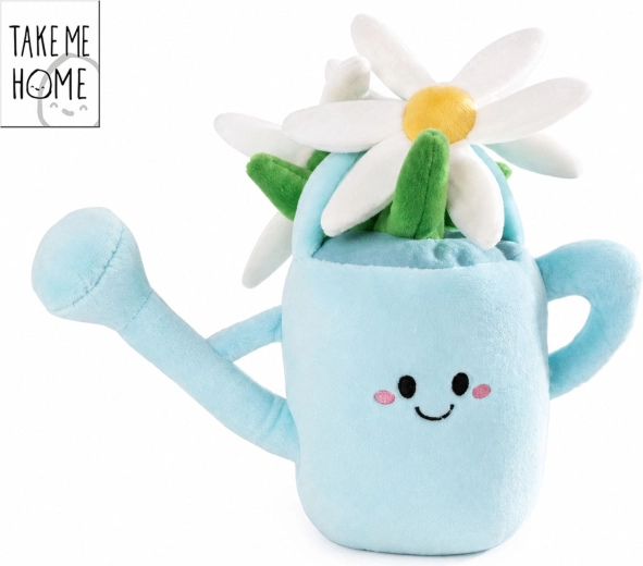 Plush houseplant in a blue watering can Take Me Home - 1 piece