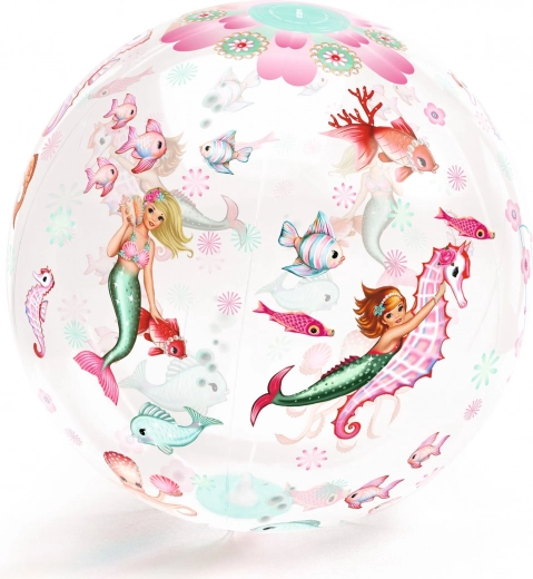 Inflatable Ball with Mermaid Design